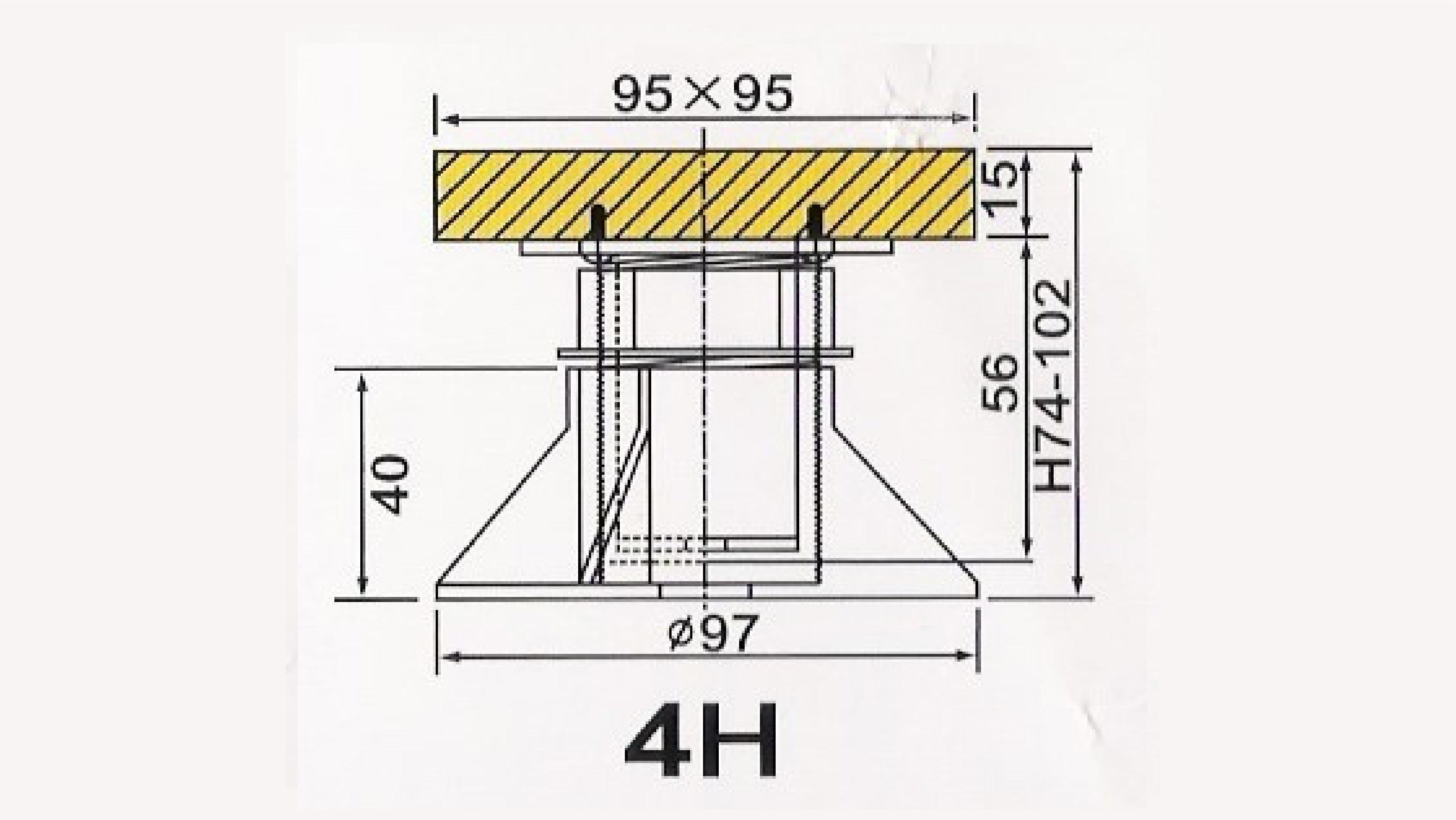 強化塑鋼基礎腳架