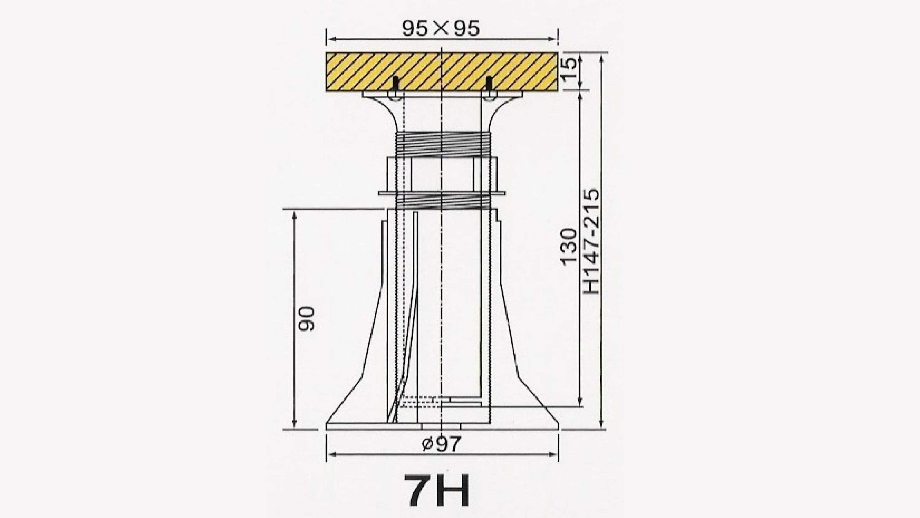 強化塑鋼基礎腳架